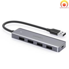 HUB USB 3.0 4 Port có trợ nguồn cổng Micro USB Ugreen 50985